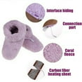 thumbnail image 5 of Christmas Gifts for Days,GATXVG Foot Warmer for Men Women,Soft Plush USB Electric Slippers,Winter Washable Feet Warmers Rechargeable Heater Boots for Indoor Outdoor on Clearance, 5 of 9