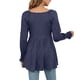 thumbnail image 4 of Túnica de manga larga con cuello en V y manga larga para mujer, informal, sexy, a la moda Pompotops FGAJ3481, 4 of 7