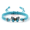 thumbnail image 4 of Osdhezcn Adjustable Butterfly Charm Bracelets Handmade Braided Rope Friendship Matching Bracelets Friendship Summer Jewelry, 4 of 8