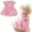 Pink-Sequin, variant on HQREA Pink Tulle Dog Dresses Rose Flower Puppy Cat Wedding Dress Princess Costume for Teddy
