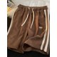 thumbnail image 3 of Pantalones cortos casuales Y2K de verano 2023 para hombre, pantalones cortos rectos holgados estilo retro americano, pantalones cortos de gimnasio de color contrastante a la moda, 3 of 5