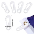 thumbnail image 5 of 50 Feet x 1/4inch Flag Pole Halyard Rope with 4 Pieces Flag Pole Hook Clips,Outdoor Flagpole Accessories Compatible, 5 of 7