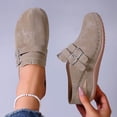 thumbnail image 2 of Rokment Women's Orthopedic Clogs Platform Wedge Slippers Sandals with Arch Support Comfortable Closed Toe Chunky High Heels Mules Casual Backless Slides Shoes Khaki Size 6.5, 2 of 8