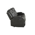 thumbnail image 6 of Benz LED & Power Reclining Sofa Made With Faux Leather in Gray, 6 of 11