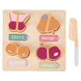thumbnail image 1 of Rompecabezas de madera para niños pequeños, juguetes de frutas y verduras para educación temprana, aprendizaje, iluminación, desarrollo colorido, tablero a juego. A, 1 of 9