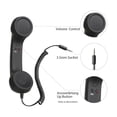 thumbnail image 3 of Telephone Handset for Cellphone, Retro Phone Handset, Handheld Cell Phone Receiver with 3.5 Mm Socket, 3 of 7