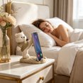 thumbnail image 2 of Virelaxpo Resin Phone Stand with Bear for Desk Home Office Video Calls and Entertainment Hands-Free Holder Decorative Ornament, 2 of 9