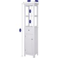 thumbnail image 2 of Spirich Bathroom Freestanding Storage Cabinet with Two Tier Open Shelves, Tall Slim Cabinet with Door and Drawer, Floor Linen Tower (White), 2 of 8