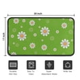 thumbnail image 5 of Green Daisy Flower Orange Centers Pattern Door Rugs,Washable Non Slip Door Mats Indoor,Decorative Door Mats,Entry Mat Indoor for Entrance,Bedroom,Kitchen,Bathroom,30"x17", 5 of 6
