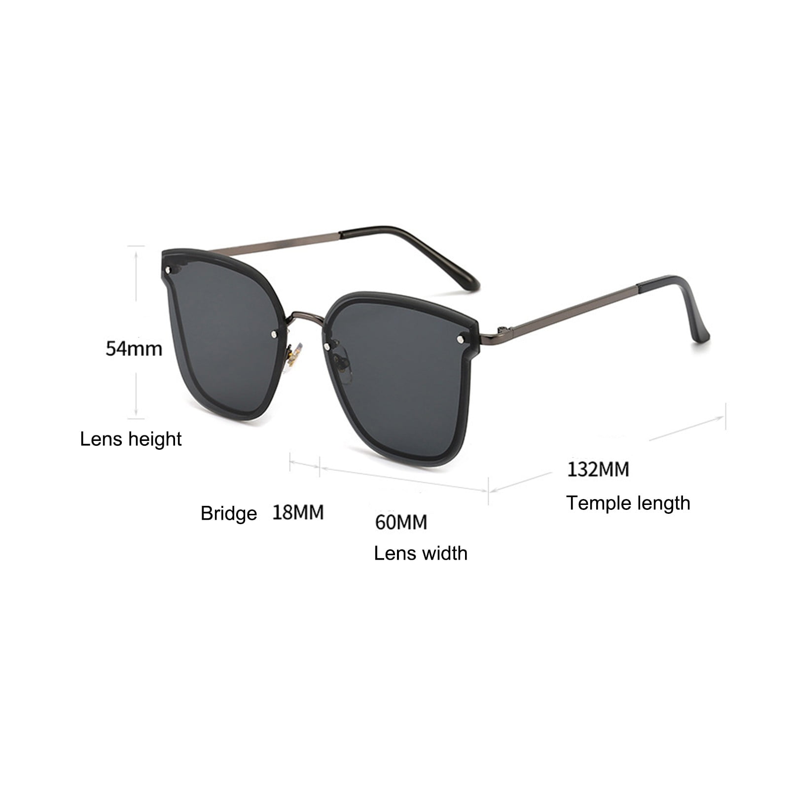 Polarized Sunglasses Unisex Round Gradient Lens Full Rim  display picture 3