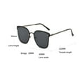 thumbnail image 3 of VLOOCKLW European American Style Trend Glasses Women's Fashion Shades for Men Women, Unisex UV Protection Glasses for Daily Wear, Driving, Travel & Outdoor, 3 of 5