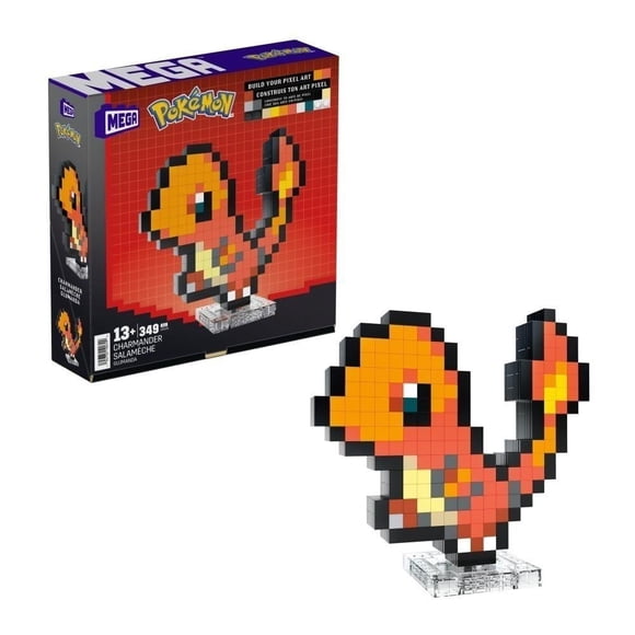 Juguete de Construcción Mega Pokémon Charmander Píxel