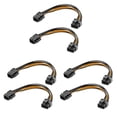 thumbnail image 1 of 6 Pack Graphics Card 6 Pin to 8 Pin PCIe Adapter Power Cable (GPU Video Graphics Card Power Cable) 7.8 Inch, 1 of 6