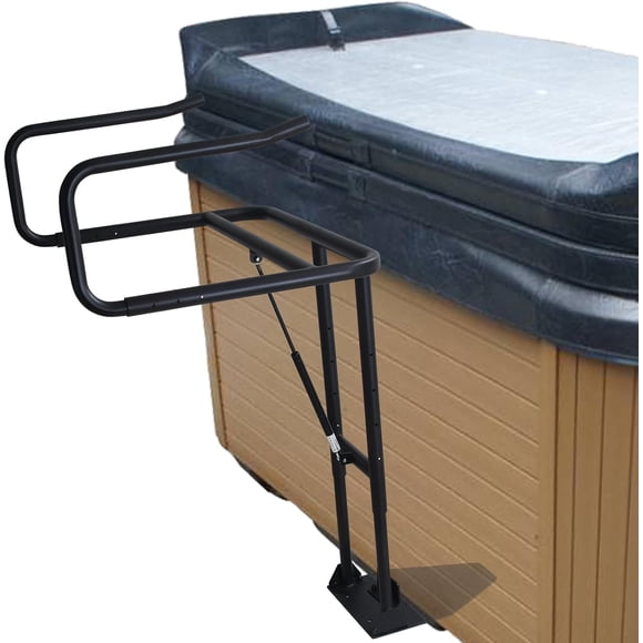 IdealHouse One-Side Under-Mount Hot Tub Cover Lift, Adjustable Height 30''-40'' Width 32''-52'', Universal Spa Cover Lifter for Most Bathtubs Hot Tubs Spas
