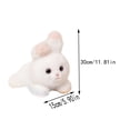 thumbnail image 3 of Soft Plush Rabbit Stuffed Animal, Adorable Bunny Doll for Bedroom Decoration, Fluffy Long Ear Rabbit Plushie, Fuzzy Animal Toy for Holiday Gifting, 11.8in, 3 of 6