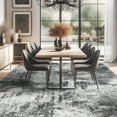 thumbnail image 7 of YOUFORTONG Washable 10x14 Abstract Area Rug, Ultra Soft Thin Large Indoor Carpet, Non-Slip Stain Resistant Floor Mat for Living Room Bedroom Home Decor,Black, 7 of 7