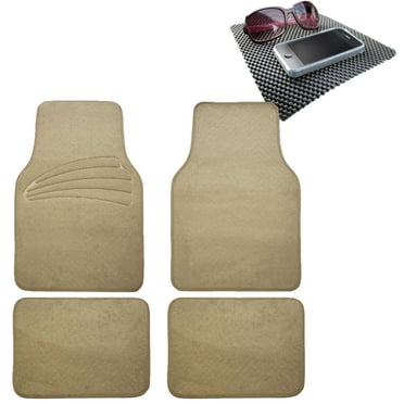 FH Group Car Floor Mats For Auto Car SUV Carpet Liner Beige With Dash Mat Gift
