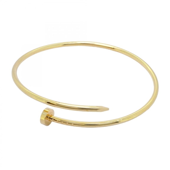 Pre-Owned Cartier Juste un Clou Bangle SM 18KYG Yellow Gold Men's