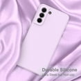 thumbnail image 3 of Compatible with Samsung Galaxy S21 FE 5G Case, Smooth Soft Liquid Silicone Case, Gel Rubber Shockproof Full Body Protective Phone Cover for Samsung S21 FE (Lavender Purple), 3 of 13