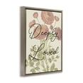 thumbnail image 3 of Stupell Industries Cottage Deeply Loved with Marigold Brown Floating Frame Canvas Art, 25 x 31, by Lil' Rue, 3 of 8