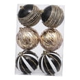thumbnail image 3 of 6 bolas navideñas colgantes reutilizables para decorar el de , ideal para compromisos, Acción de , aniversarios, fiestas. Oro negro, 3 of 8