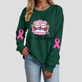 thumbnail image 6 of Godom Sweatshirt for Women Pink Ribbon Sweatshirts Long Sleeve Hoodies Pullover Tops, 6 of 7