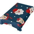 thumbnail image 5 of Coolnut Santa Claus Tablecloth, Waterproof Washable Polyester Square Table Cover, Durable Tablecloth for Kitchen Dining Table Party Decor, 54"X 72", 5 of 7