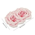 thumbnail image 3 of Rose Shaped Rug, Non Slip Washable Bathroom Mat, Bath Mat, Bath Rug, Area Rug with Rose for Living Room Bedroom Kitchen Bathroom, 23.62"x15.75", 3 of 6