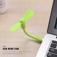thumbnail image 3 of Mini ventilador USB flexible portátil Likrtyny para banco de energía Gadget de verano verde, 3 of 9