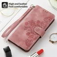 thumbnail image 3 of LINLIN Leather Wallet phone Cover, Magnetic Card Skin Cover,PU Leather Wallet Flip Phone Cover, Flip Protective Case Cover with Wallet Card Holder for Wrist Strap, 3 of 9