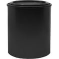 Quart Size Black AllPlastic (Polypropylene) Paint Cans with Lids