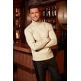 thumbnail image 3 of COOFANDY Men Mock Turtleneck Sweater Regular Fit Long Sleeve Sweater Pullover Sweaters, 3 of 6