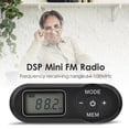 thumbnail image 3 of Pantalla digital LCD Mini radio de bolsillo Receptor de reproductor FM recargable retro, 3 of 8