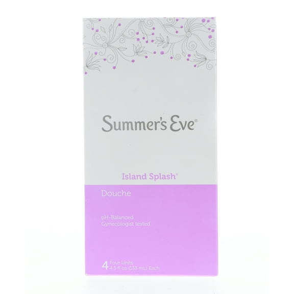 Summer's Eve Island Splash Douche, 4 Count, 4.5 oz Each