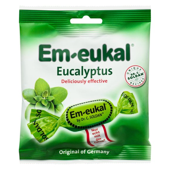Goutes contre la toux classique Em-Eukal de Dr. Soldan à eucalyptus