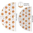 thumbnail image 3 of FMSHPON Maple Leaves Xmas Christmas Tree Skirt Stand Mat for Holiday Party Decoration Indoor Outdoor 48 inches, 3 of 6