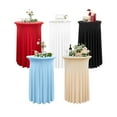 thumbnail image 5 of 60X110CM Spandex Cocktail Tablecloth Skirt Elastic Round Table Cover High Top Table, 5 of 6