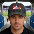 thumbnail image 4 of YiFudd USA CAN MEX Host Country Soccer Fan Cap, Lightweight Soccer Supporter Headwear, Adjustable Baseball Hat for Men&Women,Black, 4 of 6