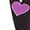 Purple, variant on ZyeKqe Valentine's Day Leggings for Women Heart Print High Waisted Yoga Pants Ankle Length Tights