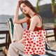 thumbnail image 5 of Bolso de mano Ayieyill Corduroy para mujer de lona con hombros B-Strawberry, 5 of 6