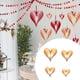 thumbnail image 4 of Bewildely 1 Juego de decoraciones de corazón, adorno colgante romántico, colgante de escena de corazones estéreo único Simple, suministros para Kits de decoración para fiestas Dorado Bewildely HA059997-03, 4 of 6