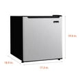 thumbnail image 2 of Magic Chef 1.7-cu. ft. Mini Fridge in Stainless Steel, 2 of 12