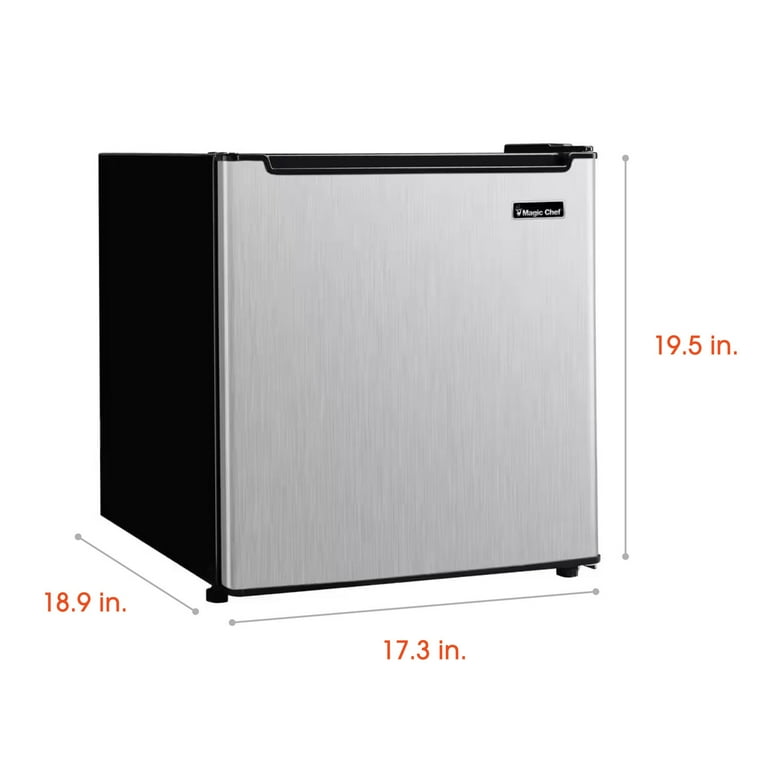 Magic Chef 1.7-cu. ft. Mini Fridge in Stainless Steel - Walmart.com