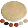 thumbnail image 1 of Large Wooden Lazy Susan Turntable, 24"" 28"" 32"" 36"" 40"" 360° Rotating Serving Tray for Dining Table, Table Top Round Serving Plate, Easy to Clean(Log,80cm/32in), 1 of 7