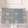thumbnail image 2 of Bohemian Retro Diamond Pattern (5) Door Mat Welcome Door Mat for Front Door, Home Entrance, Yard, Floor, Patio, Non Slip Spring Summer Welcome Mat Indoor Outdoor Doormat 30"*17", 2 of 6