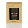thumbnail image 6 of Amberwood Vanilla Crackling Wood Wick Candle for Men, Strong Masculine Scent, 100% Soy, 50-Hour Burn, Luxury Black Jar with Gold Text Scented Candle with Crackle Wooden Wick for Home, Office, Gifts, 6 of 6