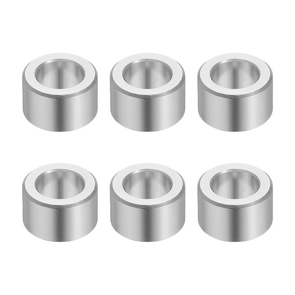 6PCS Aluminum Spacers, 5/16 x 1/2 Metal Spacers Aluminum 5/16 L Spacer Screw Standoff Round Unthreaded Standoff Bushing for 5/16inch Screw Bolts, Silver