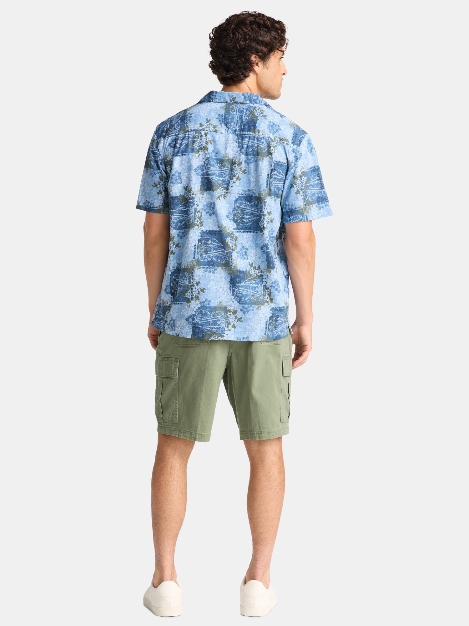 George Men's Linen-Blend Shirt, Sizes S-3XL