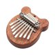 thumbnail image 1 of Piano de pulgar Kalimba de 8 teclas | Cuerpo de madera maciza de sapeli | Teclas de acero inoxidable | Exquisito instrumento musical de marimba de dedo | Colgante portátil para mochila, llave, 1 of 2