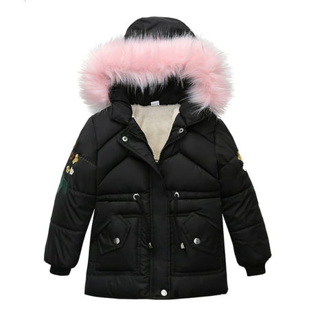 

Kids Warm Thick Children Jacket Snow Boys Winter Coats Zip Outwear Girl Hoodie Girls Coat&jacket Snow Suits Girls Small
